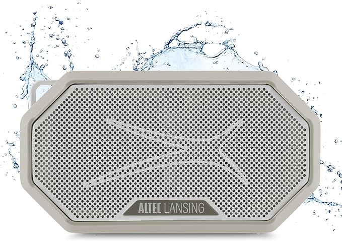 Altec Lansing Portable Bluetooth Speaker HYDRAMINI 2.0, IP67 Waterproof, Portable Speaker, 12h Playtime, Wireless Pairing, USB-C Quick Charge, Magnetic Bluetooth, Voice Assistant Integration
