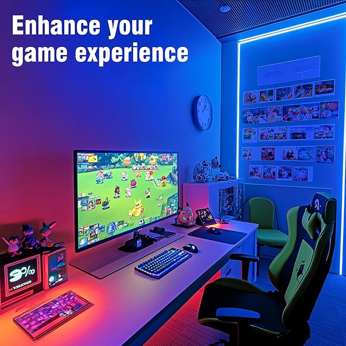 VOLIVO 300ft LED Strip Light Bluetooth, Color Changing LED Strip Lights for Bedroom, Music Sync RGB Lighting with 24Key Remote/APP Control for Home Decoration