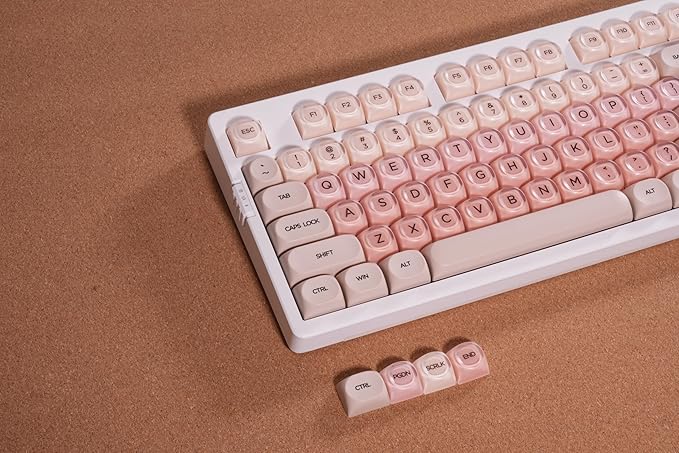 ZORNHER ZH980 Foundation Mechanical Keyboard,95% Pink Creamy Keyboard with Number Pad, Full Size Girly Gaming Keyboard Cute,Jelly MOA Round Profile Keycaps,Creamy Sounding Linear Switches