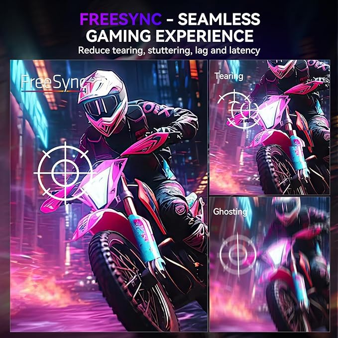 UPERFECT 24.5" Portable Monitor 240Hz Gaming Monitor 2000:1 Contrast FreeSync 0.1ms Fast IPS Large Screen, Built-in 180° Adjustable Stand/VESA, USB-C HDMI Second Screen for Laptop, Phone, Game Console