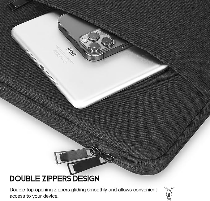 17.3 inch Laptop Sleeve Case for HP 17 inch Laptop/Envy 17 / Pavilion 17, ASUS Vivobook 17, Acer Aspire 17, Dell Inspiron 17, Lenovo Ideapad 17, Water-Resistant Computer Bag with Accessory Pocket