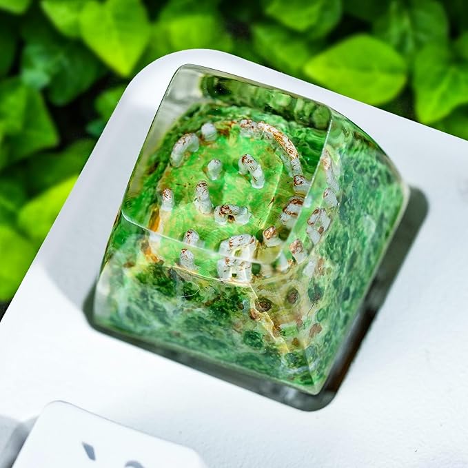 Stonehenge Artisan Keycap R1 SA Profile Custom Ritual Keycaps 1U ESC Handmade Gaming Ritual Resin Key Cap Cherry MX Switch Compatible Mechanical Keyboard Lover Gift