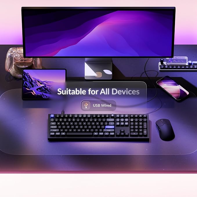 Keychron Q6 HE Wired Hall Effect Keyboard, Rapid Trigger Magnetic Switch Keyboard Hot Swappable, 8000 Hz Polling Rate Full-Size Layout Aluminum, Custom RGB for Mac Windows Linux - Black