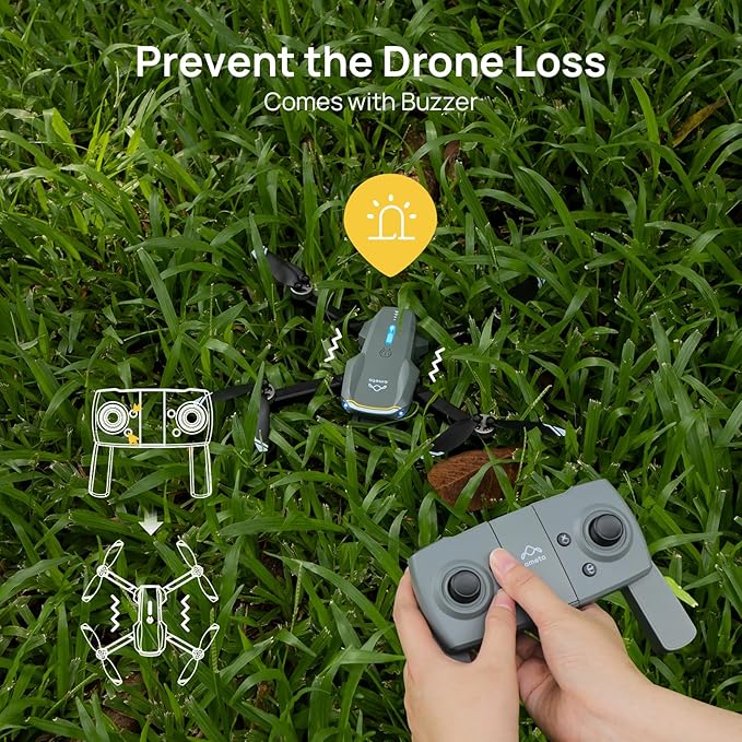Ameta Drones with Camera for Adults 4k UHD, S20 Lite Brushless Motor FPV Foldable RC Drones for Adults Kids Beginners with 54 Mins Long Flight, Altitude Hold, Headless Mode, Circle Fly, 360° Flips
