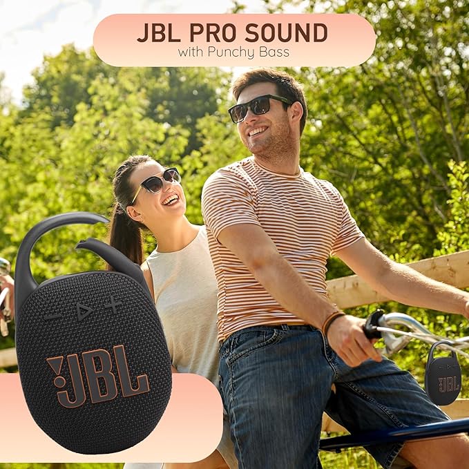 JBL Clip 5 Portable Bluetooth Speaker, IP67 Waterproof & Dustproof, Long-Lasting Battery - Squad - Boomph's Comprehensive Ultimate Performance Cloth Solution for Your On-the-Go Sound Experience