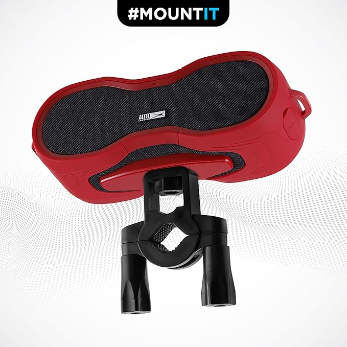 Altec Lansing - BoomJacket Wireless Bluetooth Speaker, Magnetic Waterproof Speaker, IPX7 Outdoor Speaker with 24H Playtime, Portable Speaker with Carabiner, Mountable, Quick Charge