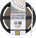Armacost Lighting RibbonFlex Pro 24V White LED Strip Lights 60 LED/m, 2700K, 65.6 ft 135260