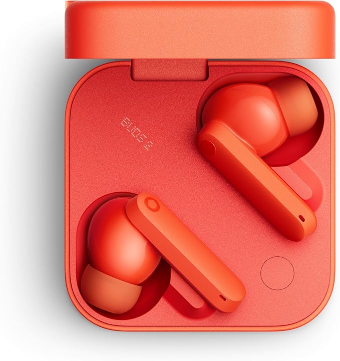 CMF by Nothing Buds 2 48dB Hybrid ANC True Wireless Earbuds, Strong and Comfort Noise Cancelling, Ultra Bass and Dirac Sound, in-Ear Detection, 55H Playtime, 6ENC Mics, Bluetooth 5.4 Light Orange