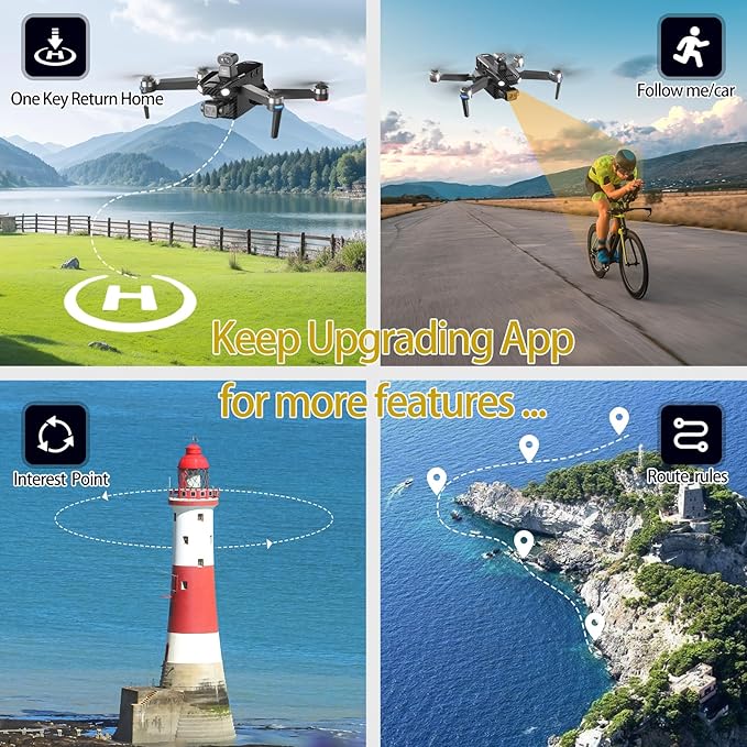 Bingchat 2026Upgraded Tablet Remote Professional Drones with Camera for Adults 4K HD, 360°Obstacle Avoidance, Anti-shake 3 Axis Gimbal, Payload Release, Up to 5 Miles Range, 84 Minutes Two Batteries, High Wind Resistance, Rainproof, Time-lapse, Follow Me