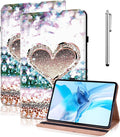 Case for iPad 9th/8th/7th Generation 10.2 Inch (2021/2020/2019), iPad Air 3 2019/ Pro 10.5 2017 Case with Auto Wake/Sleep & Elastic Band, Multi-Angle Viewing Stand Cover - Diamond Peach