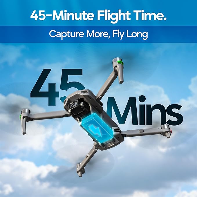 DCX Volo X EZ AI Drones – Drones with Camera for Adults 4k AI-Assisted Flight Control – FAA Approved Drone 4k Camera, 360° Obstacle Avoidance, U.S. Support – Beginner Drone for Adults