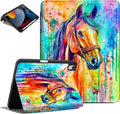 Lokigo New Case for iPad 11th Generation 11 Inch 2025(A16), iPad 10th Generation Case 10.9 inch 2022,10th Gen iPadCover with Pencil Holder, Support Touch ID, Horse