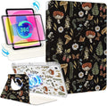 Shorogyt for iPad A16 11th Generation 11 inch 2025 /for i Pad 10th Generation case Magnetic Stand for Women - Cute Design 360 Degree Rotating Covers Girls Kids with Pencil Holder,Plant