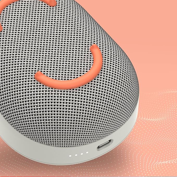 Skullcandy Kilo Wireless Bluetooth Speaker - IPX7 Waterproof Mini Bluetooth Speaker with 24 Hour Battery, Downward Firing Passive Radiator, and True Wireless Pairing - Perfect for Outdoor (Bone)
