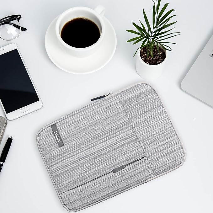 Lacdo Tablet Sleeve Case for 11 inch iPad A16 | 11 Inch ipad Air M4 M3 M2 | 11" iPad Pro M5 M4 | 10.9" ipad/ipad Air | 10.2" IPad | Samsung Galaxy Tab A9+, iPad Air Pro Case Protective Bag, Dark Gray