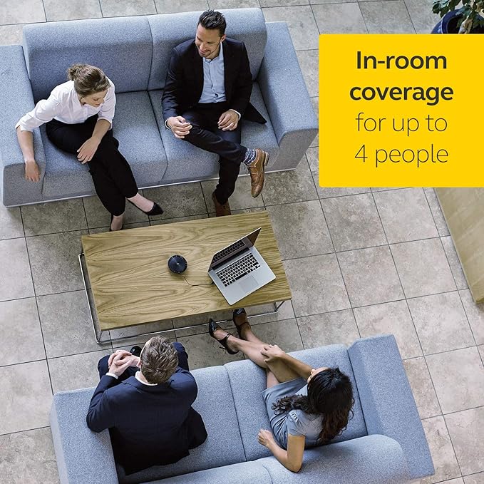 Jabra 7410-209 Model Speak 410 USB Speakerphone, Plug and Play Solution, Works with All PCs, Outstanding Sound Quality, Full Compatibility with UC Systems & VoIP Clients, LED Indicators