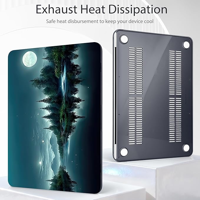 Tuiklol for 2026 MacBook Neo 13 Inch A18 Pro Chip Case, (Model A3404) Anti-Scratch Anti-Drop Slim Hard PC Shell Case with Shockproof Protective MacBook Neo Laptop Cover, Night Dark Forest