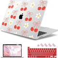 May Chen for MacBook Pro 16 inch A2141 2020 2019 Release, Screen Protector & Keyboard Cover Plastic Soft-Touch Case for MacBook Pro 16-inch with Touch Bar & Touch ID - Red Cherry Bow