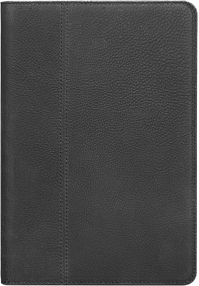 Gexmil Genuine Leather Case for iPad Pro 11 Inch 4/3/2/1st Gen 2022/2021/2020/2018,Smart Folio with Pencil Holder,Protective Shockproof Real Leather Cover,Auto Sleep/Wake,Sanded Black