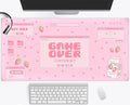 Pink Kawaii Anime Gaming Mouse Pad XXL, Strawberry Milk Mousepad Large, Aesthetic Laptop Keyboard Mats, Full Desk Mouse Mat for Women Girl 31.5X15.7 in