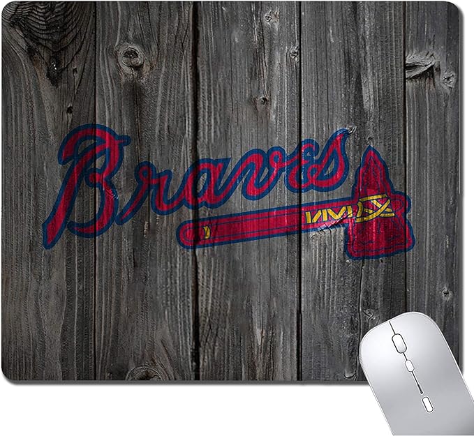 Wood Grain Design Sports Mouse Pad, Non-Slip Rubber Base Mousepad for Computers Laptop, Gaming Mouse Pads for Desk Office Supplies