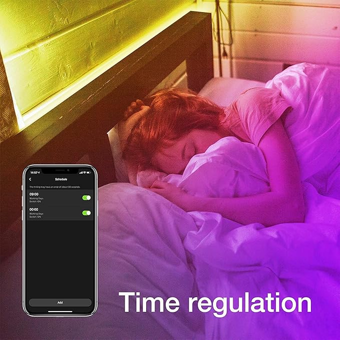 phopollo Bluetooth 24V Led Strip Lights 200ft (2 Rolls of 100ft), Color Changing LED Lights for Bedroom, Kitchen Decor, App Control and Music Sync