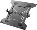 HumanCentric Laptop VESA Mount Tray for Monitor Arms and Stands, Fits 75x75 and 100x100 mm VESA Mount Holes, Fully Secures Laptop with Adjustable Clamps 9.5" to 16.5” Width, Rubber Pads