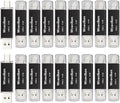 20 Pack 16GB USB C Flash Drive, Wooolken 2-in-1 Type-C Thumb Drive, Dual USB 2.0 Memory Stick Compatible with iPhone 16/15 Smartphone Tablet Computer