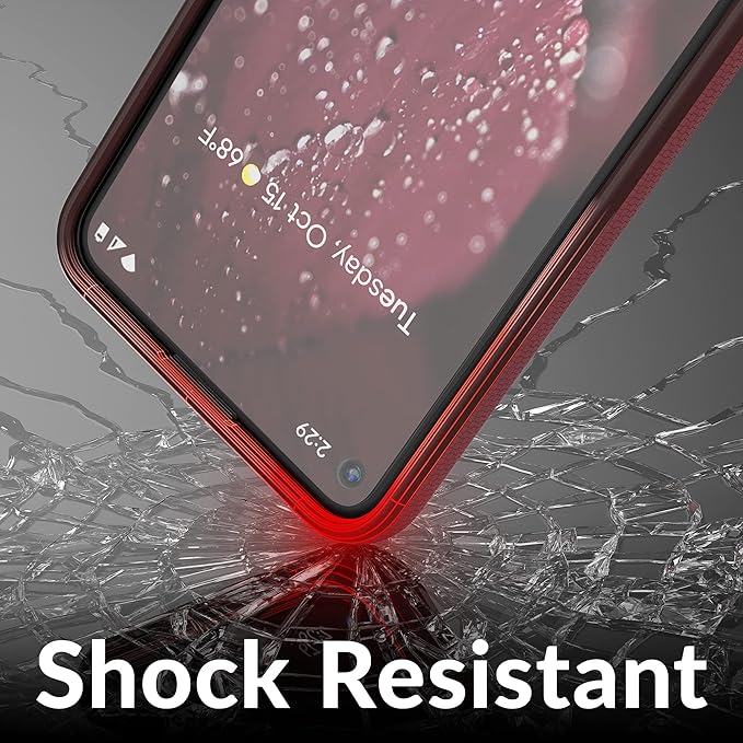 Crave for Pixel 5a Case, Shockproof Protection Dual Layer Case for Google Pixel 5a 5G (6.34 inch) - Berry