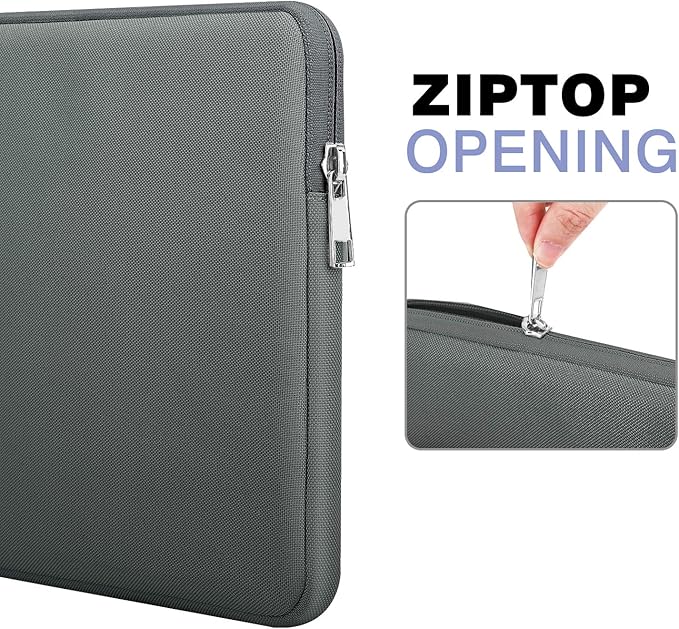 MoKo 11 Inch Tablet Sleeve Bag Carrying Case Fits iPad air 5 10.9" 2022, iPad Pro 11 M2 2022-2018, iPad 10th 10.9, iPad 9/8/7th Gen 10.2, iPad Air 4 10.9/Air 3 10.5, Tab S8 11"/Tab A 10.1, Dark Gray