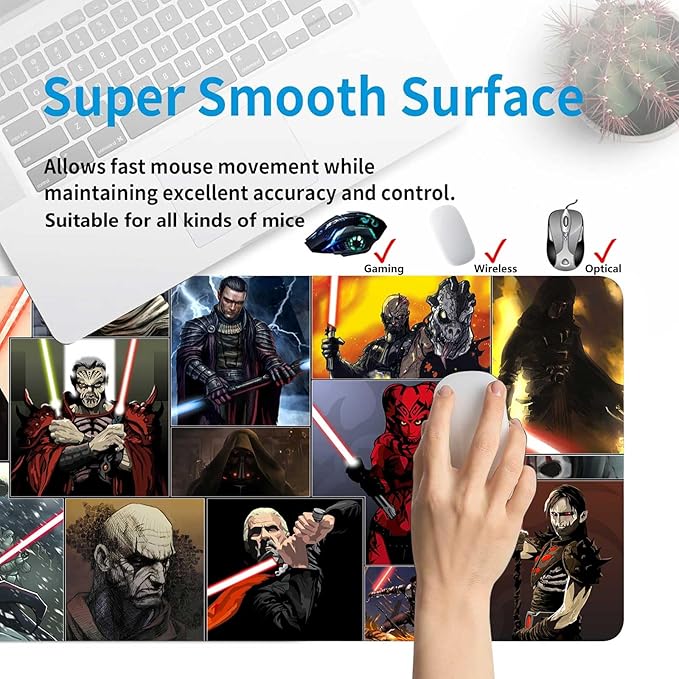 XXL Large Gaming Mouse Pad with Stitched Edges,Big Wide Mousepad,Extended Office Desk Mat,Long Full Desk Pad with Anti-Slip Rubber Base,Desk Pad for Keyboard and Mouse,Desktop decor,31.5 x 15.7 inches