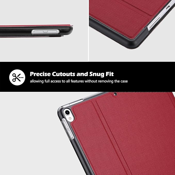 ProCase Cover for iPad Air 3 10.5" 2019 / iPad Pro 10.5 2017 Case, Slim Stand Protective Folio Case Smart Cover for iPad Air 10.5" (3rd Gen) 2019 / iPad Pro 10.5" 2017-Red