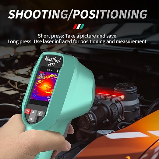 TR10 Thermal Imager,Super Resolution 240×240 Thermal Camera,25Hz Infrared Camera with Temperature Alarm,-4°F to 1022°F Handheld Infrared Imager,8-Hour Battery Life Infrared Camera,Green