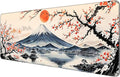 Thin Extended Gaming Mouse Pad （31.5 * 11.8 * 0.08 inch） with Stitched Edges Large Mousepad Long XXL Keyboard and Mouse pad Desk Mat for Gaming Office & Home - Japanese Landscape