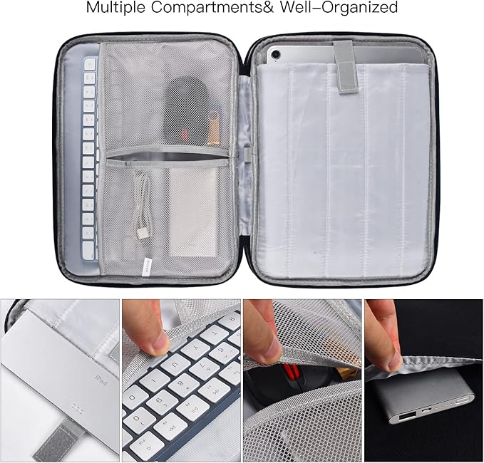 13 inch Surface Laptop Sleeve Case for Surface Laptop 7 13.8" & 13.5" Surface Laptop 6/5/4, Shockproof Protective Padded Carrying Travel Bag, Black