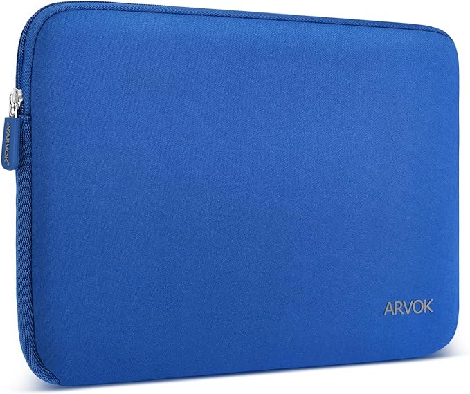 Arvok 17-17.3 Inch Laptop Sleeve Multi-Color & Size Choices Case/Water-Resistant Neoprene Notebook Computer Pocket Tablet Briefcase Carrying Bag/Pouch Skin Cover for HP/Dell/Lenovo/Asus/Acer Dark Blue