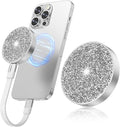 DIGIERA 1TB Magnetic Portable SSD, USB-C 3.2 Gen 2x2 External Solid State Drives w/Speeds Up to 2000MB/s, Compact & Durable, Compatible with iPhone 15/16 Series & Other USB-C Devices, Diamond Silver
