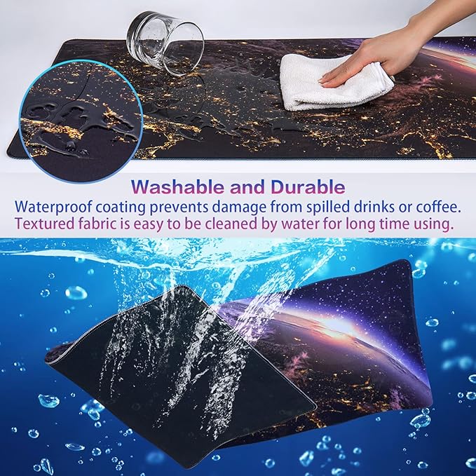 Canjoy Gaming Mouse Pad, Large Extended Mouse Pad Big Computer Mousepad for Home Office Gaming Work 31.5x15.7inch