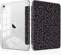 DONGKE for iPad Pro 11 inch Case – Fits M5 2025 / M4 2024, Shockproof Sparkling Glitter Acrylic Back, Pencil Holder, Trifold Stand, Auto Sleep/Wake & Touch ID Support - Black Leopard