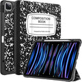 Fintie Case for iPad Pro 12.9-inch 6th Generation 2022, [Built-in Pencil Holder] Slim Soft TPU Protective Cover with Auto Wake/Sleep, Also Fit iPad Pro 12.9" 5th & 4th & 3rd Gen, Composition Book