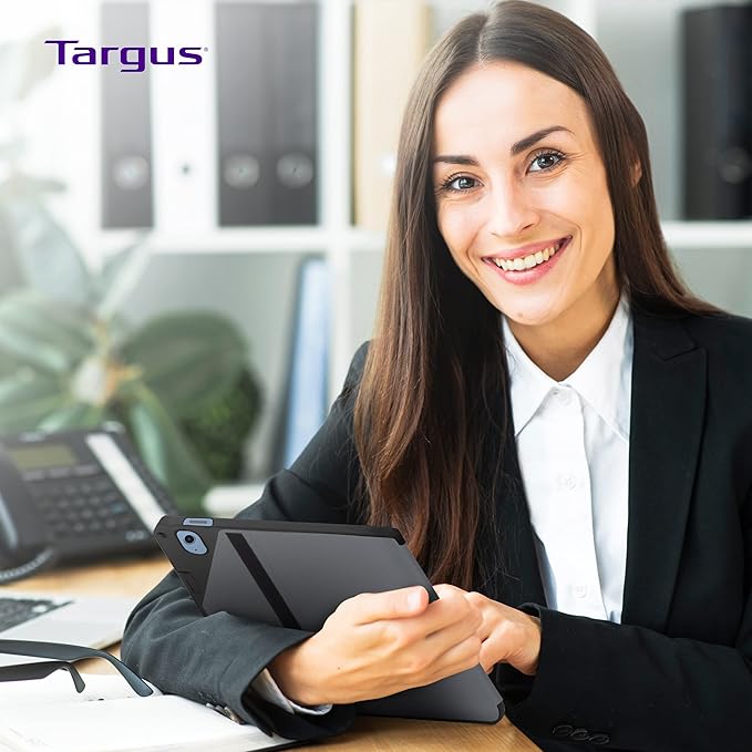 Targus Click-in iPad 10th Generation Case 2022 iPad 10.9 Inch Case, iPad 10 Case Shock Absorbing Tray Slim Protective Cover for 10.9” iPad 10th Gen 2022, Models A2696 A2757 A2777, Black (THZ932GL)
