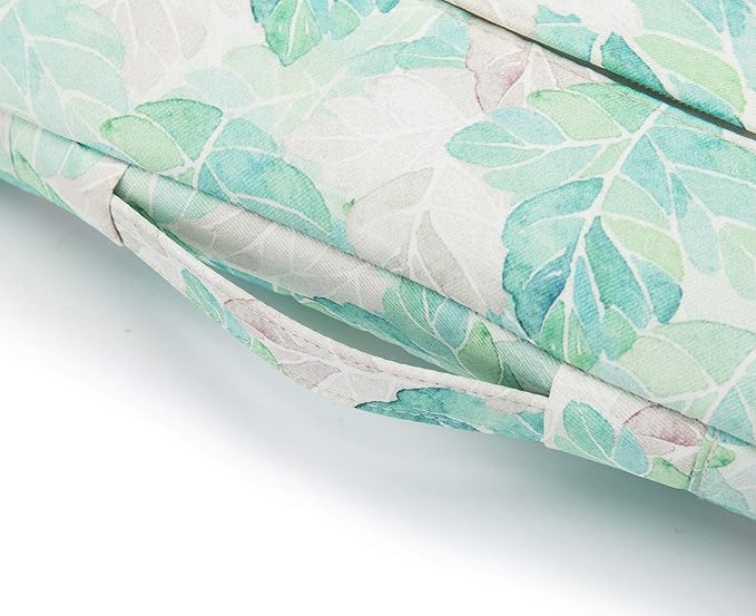Kinmac 360° Heavy Duty Protective Laptop Sleeve Case Bag Cover with Handle for MacBook Air 13 inch,iPad Pro 13 inch and 13.3 inch HP,Dell,Lenovo,Asus,Acer Laptop (Green Leaf)