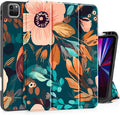 May Chen Case for iPad Pro 11 inch (4th, 3rd, 2nd & 1st Gen) 2022 2021 2020 2018, Trifold Stand + Pencil Holder + Auto Wake/Sleep + Soft TPU Protective Stand Back Cover, Abstract Florals