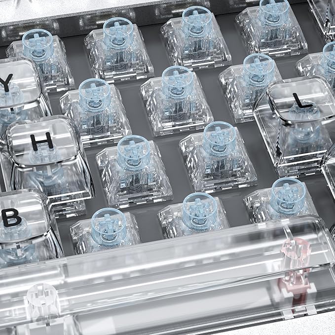 Kailh Box Jellyfish PRO Fully Transparent RGB Linear Mechanical Keyboard（Dream Jellyfish 90pcs）