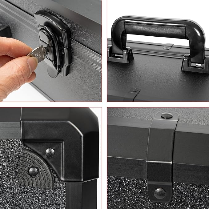 Protective Hard Case 22 X 14 X 8-Inch Shockproof Water-resistant with Customized DIY Foam Insert fit for Camera, Laptops, etc