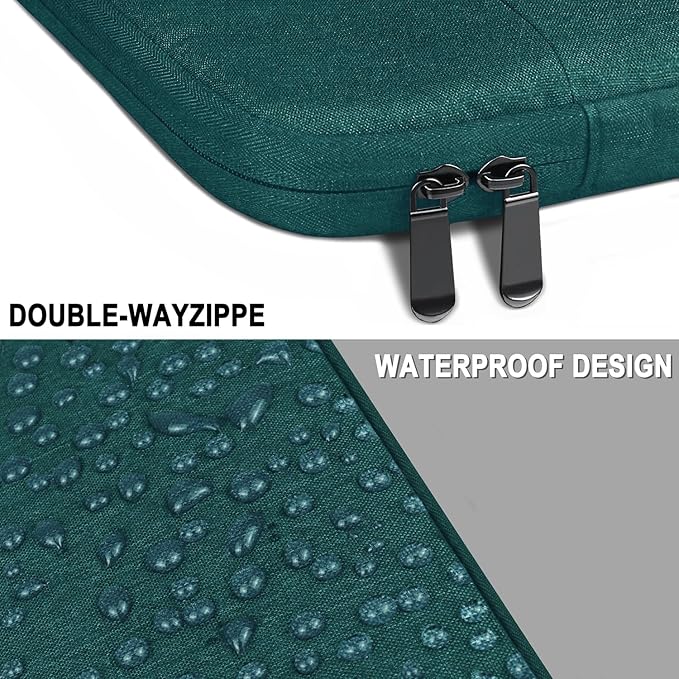 Laptop Case 14 Inch, Water Resistant Traveling Computer Cover with Handle, Shockproof Protective Carrying Laptop Sleeve Compatible for 14 Inch MacBook Air/Pro, HP, Dell, Lenovo, Cyan
