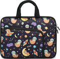 14 15 15.4 15.6 inch Laptop Handle Bag Computer Protect Case Pouch Holder Notebook Sleeve Neoprene Cover Soft Carrying Case with Extra Pockets For Dell Lenovo HP Chromebook (Space Sloth)