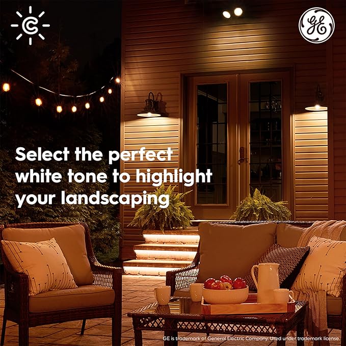 GE CYNC Smart LED Light Bulb, PAR38 Flood Light Outdoor, Works with Amazon Alexa and Google Home, WiFi Light, Color Changing Light Bulb, 90W Equivalent, (Pack of 2)