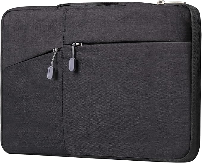 Megoo 10inch Laptop Sleeve Case for Microsoft Surface Go 4/3/2 10.5", Samsung Galaxy Tab A9+/A8/S9 11"/S9 FE 10.9", iPad Pro 11"/Air 10.9",Carry Case with Handle for 9"-11" Chromebook Tablet(Black)