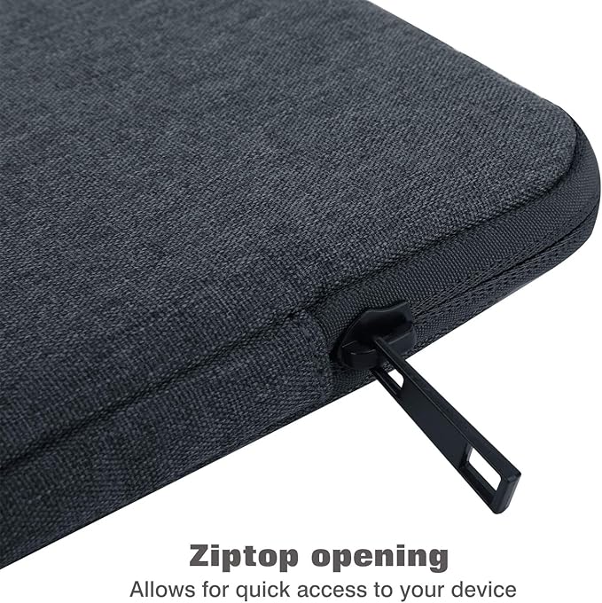 MoKo 7-8 Inch Tablet Sleeve Bag, Polyester Pouch Cover Case Fits iPad mini (A17 Pro) 8.3" 2024, iPad mini 6/5/4/3/2/1, Samsung Galaxy Tab S2 8.0, Tab A 8.0, ZenPad Z8s 7.9,Space Gray